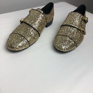 Giuseppe Zanotti gold men dress shoes